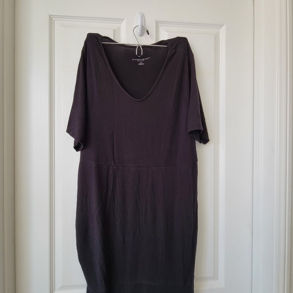 Liz Lange Maternity Women Black Casual Dress L Maternity - Picture 4 of 11